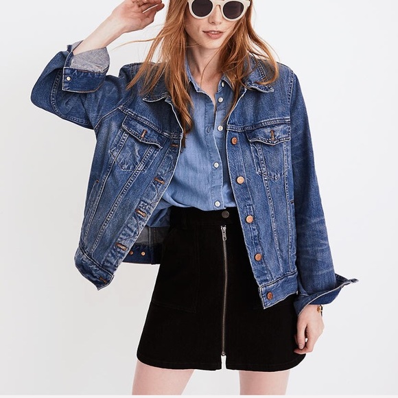 NEW! Madewell The Jean Jacket in Briarwood Wash S - Picture 3 of 9